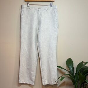 Dockers Premium Classic Fit Cream Pants with Black Trim